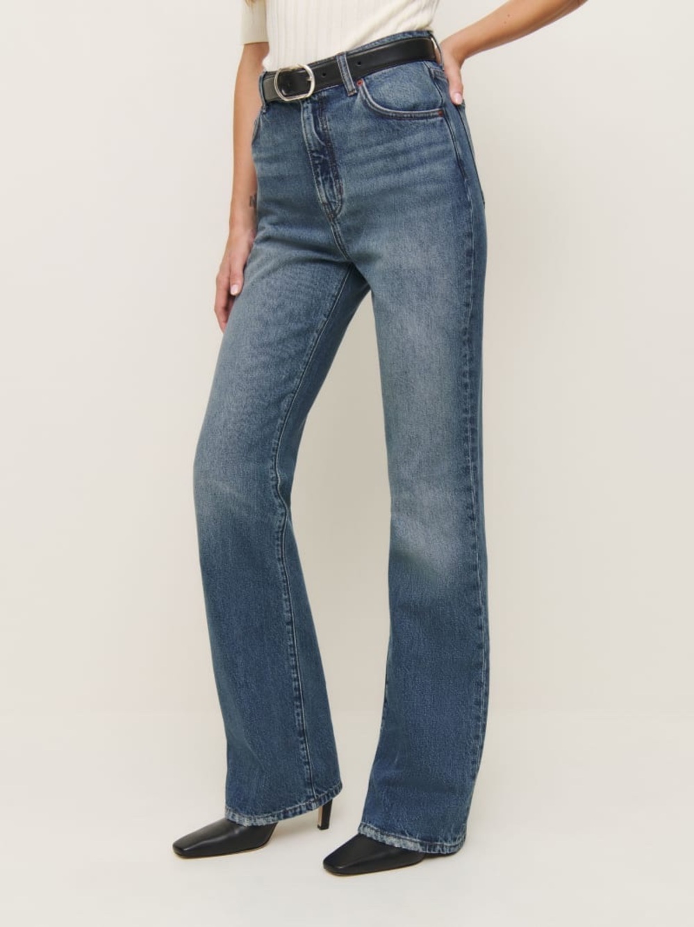 New’ Reformation Mia High-Rise Vintage Bootcut Denim Jeans Canyon 💙 sz 30